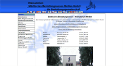 Desktop Screenshot of krematorium-meissen.de