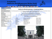 Tablet Screenshot of krematorium-meissen.de